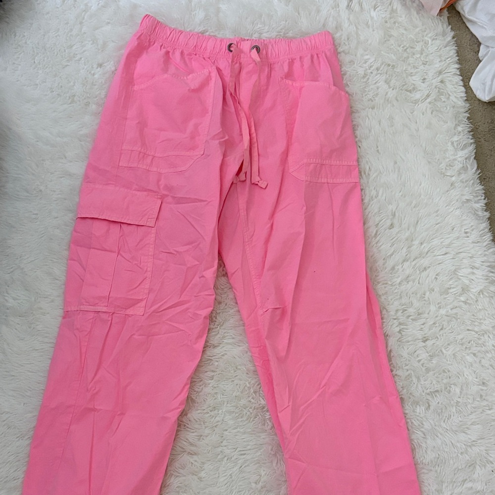 Aerie Bright Pink Drawstring Pants